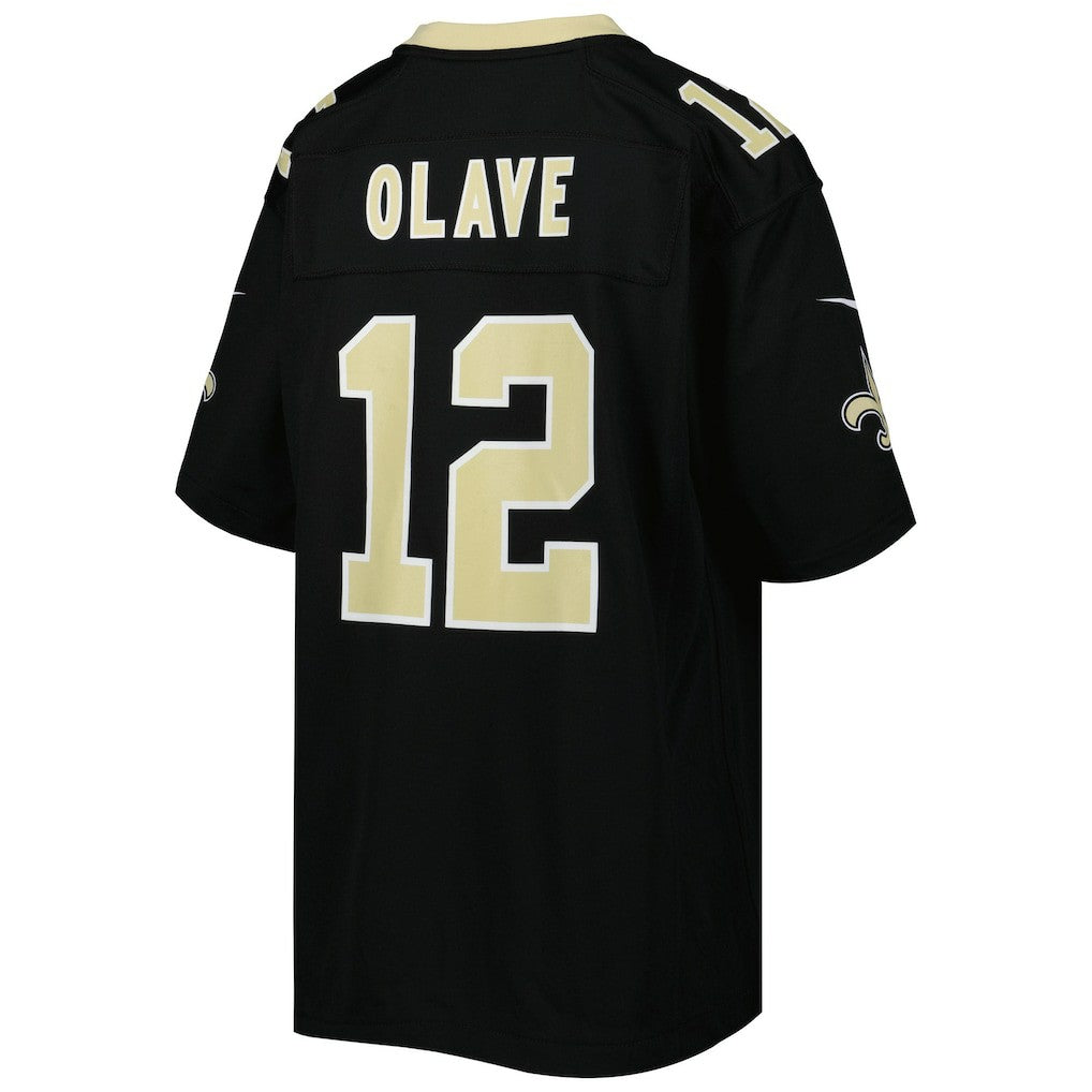 Chris Olave New Orleans Saints Youth Game Jersey - Black