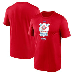 Miami Marlins City Connect Logo T-Shirt Red | Nike