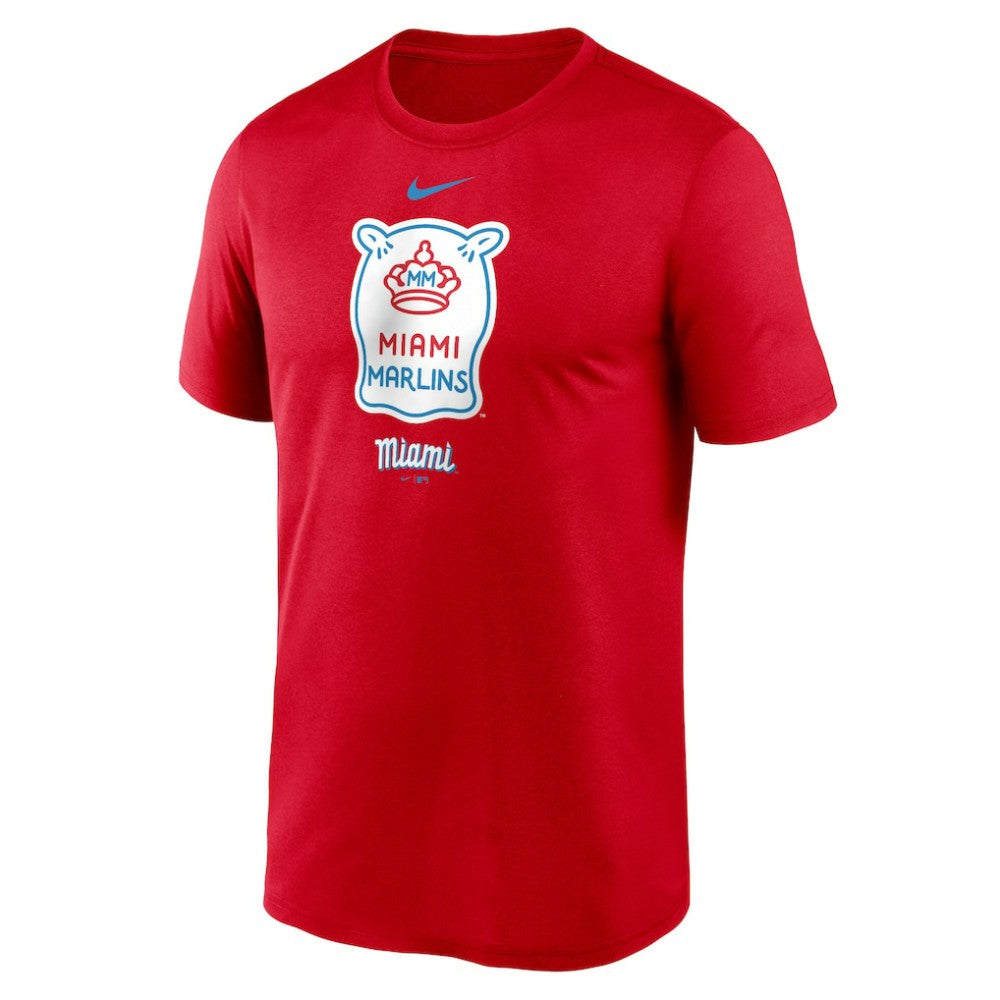 Miami Marlins City Connect Logo T-Shirt Red | Nike