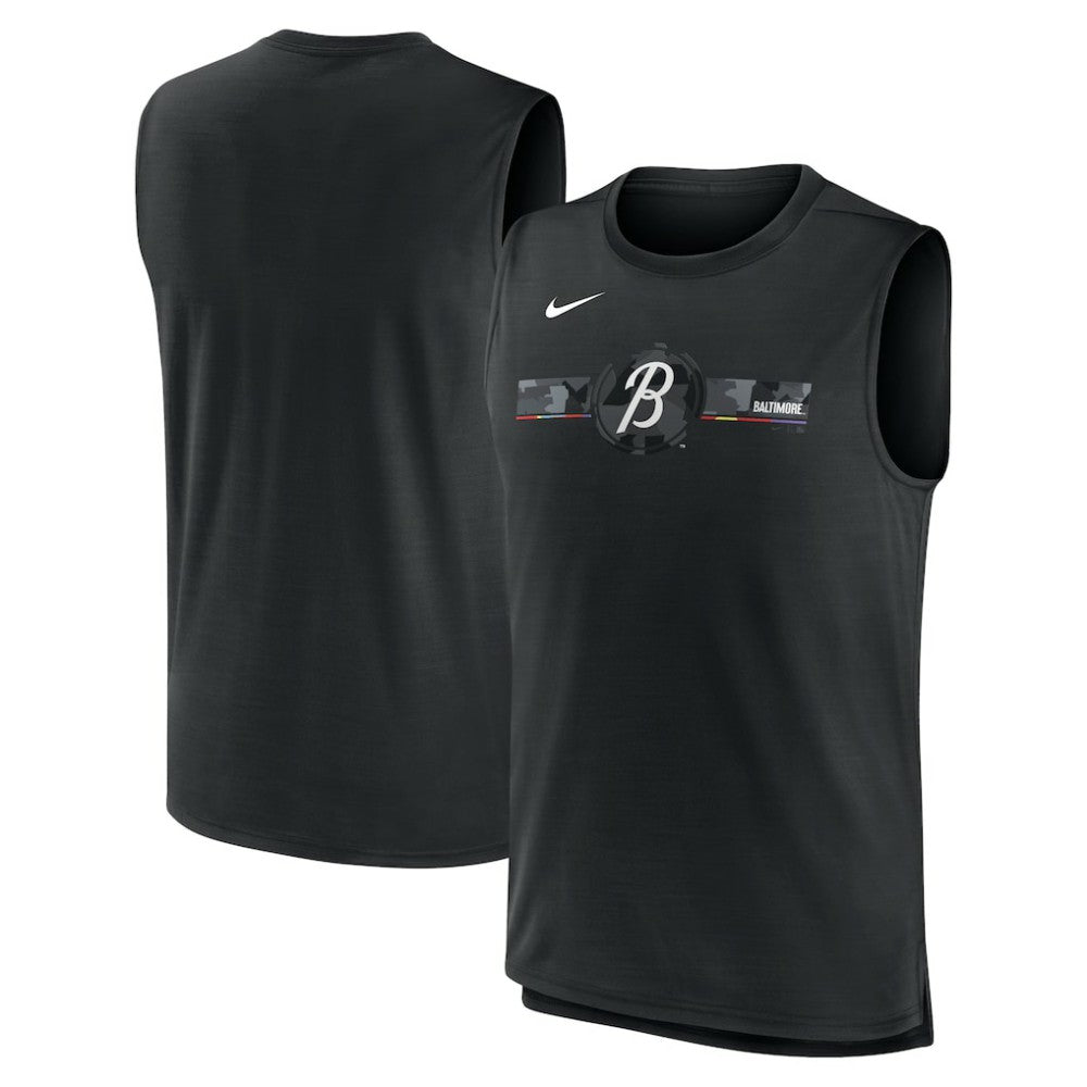 Baltimore Orioles City Connect Muscle Tank Black | Nike
