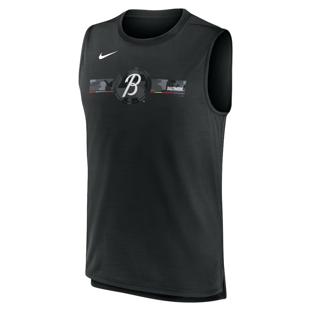 Baltimore Orioles City Connect Muscle Tank Black | Nike