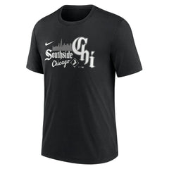 Chicago White Sox City Connect Tri-Blend T-Shirt Black | Nike