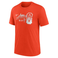 San Francisco Giants City Connect Tri-Blend T-Shirt Orange | Nike