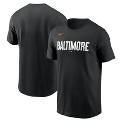 Baltimore Orioles City Connect Wordmark T-Shirt Black | Nike