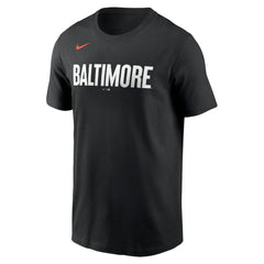 Baltimore Orioles City Connect Wordmark T-Shirt Black | Nike