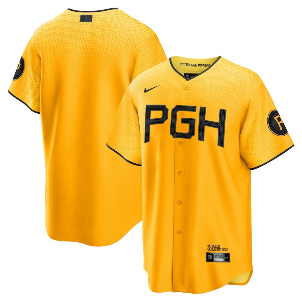 Pittsburgh Pirates City Connect Replica Jersey Gold | Nike