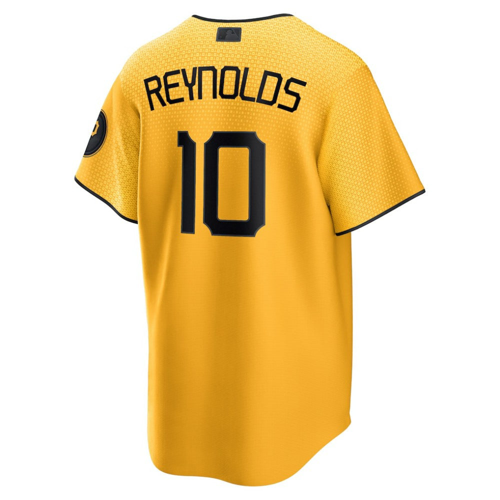 Bryan Reynolds Pittsburgh Pirates City Connect Replica Player Jersey Gold | Nike