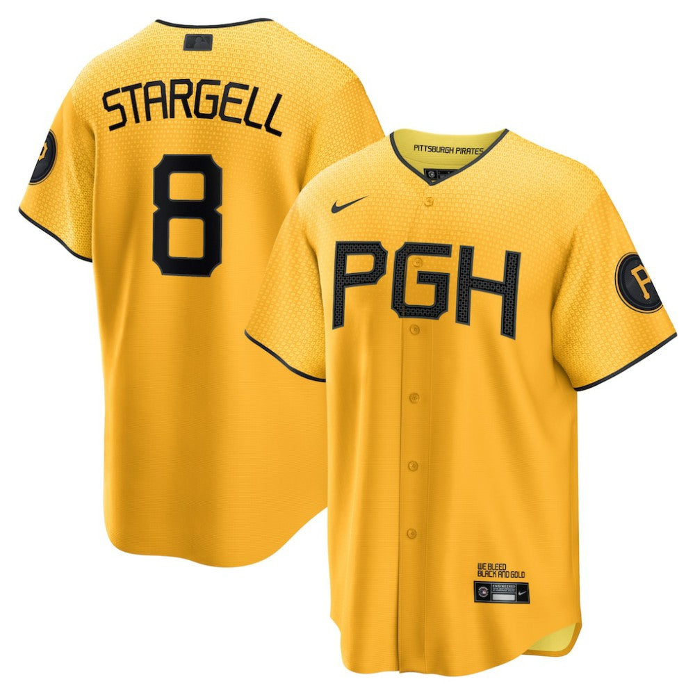 Willie Stargell Pittsburgh Pirates City Connect Replica Player Jersey Gold | Nike