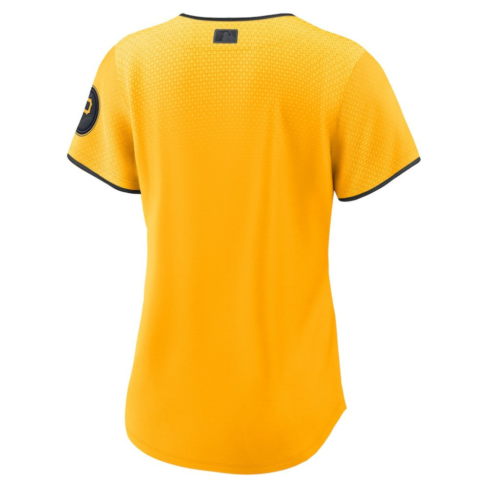 Pittsburgh Pirates Women's City Connect Replica Jersey Gold | Nike