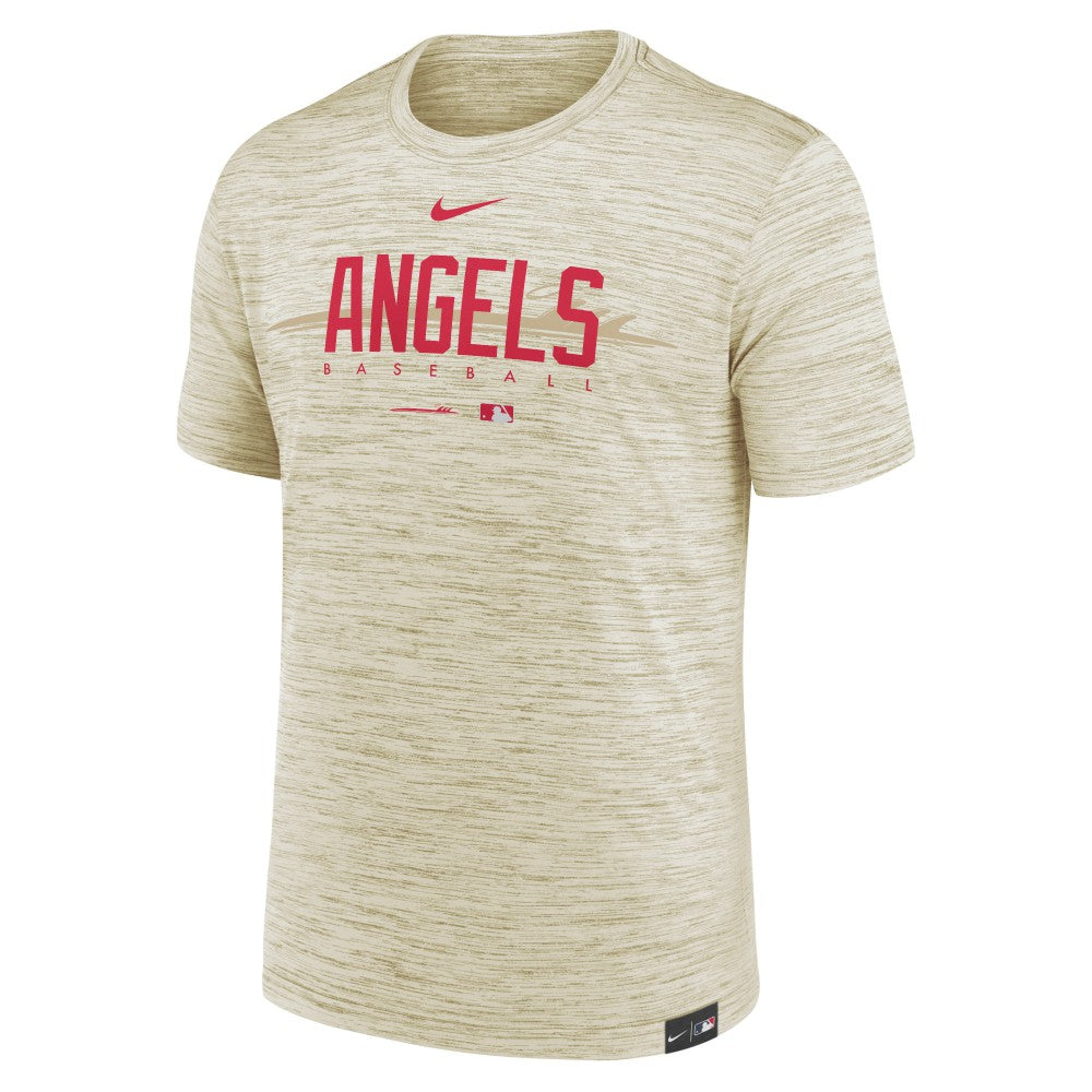 Los Angeles Angels City Connect Velocity Practice Performance T-Shirt Cream | Nike