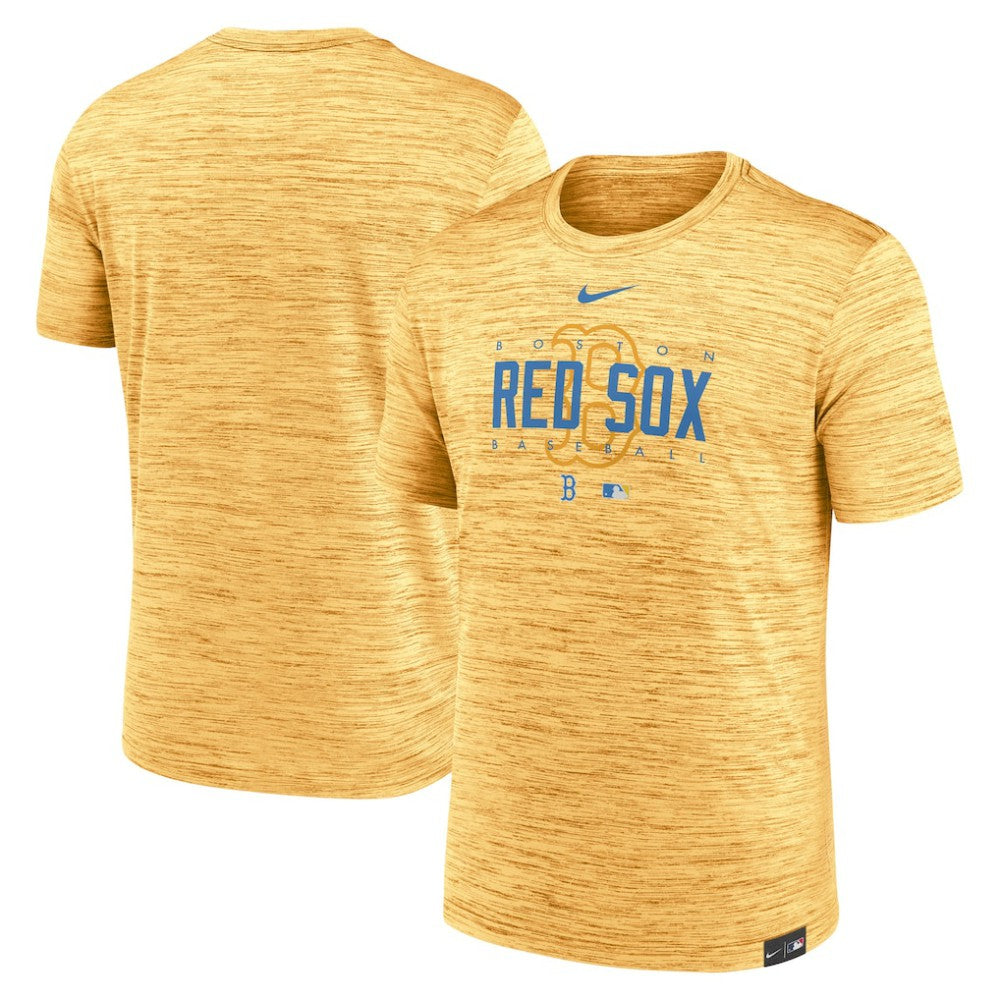 Boston Red Sox City Connect Velocity Practice Performance T-Shirt Gold | Nike
