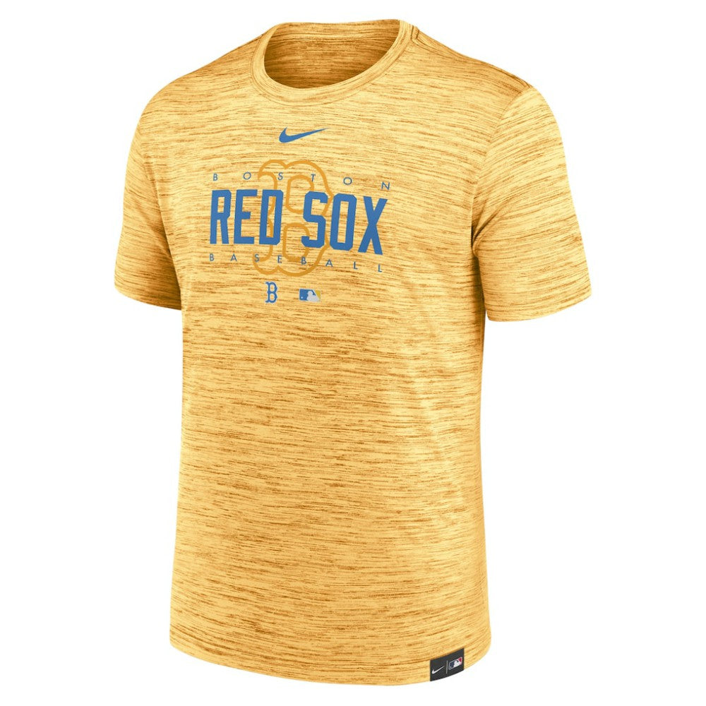 Boston Red Sox City Connect Velocity Practice Performance T-Shirt Gold | Nike