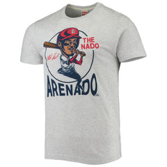 Nolan Arenado St. Louis Cardinals Homage Caricature Tri-Blend T-Shirt Gray