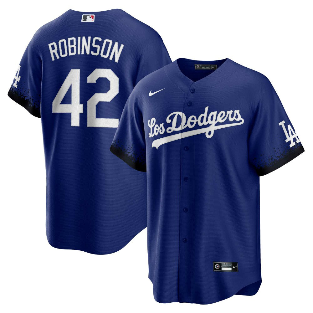 Jackie Robinson Los Angeles Dodgers City Connect Replica Player Jersey Royal | Nike