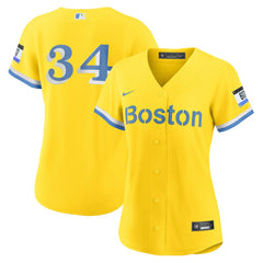 David Ortiz Boston Red Sox Women's City Connect Replica Player Jersey Gold | Nike