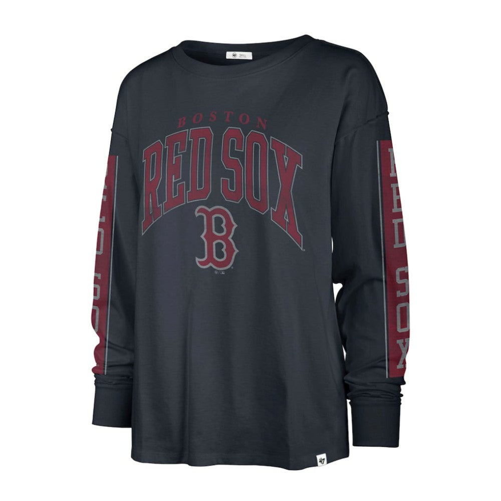 Boston Red Sox Women's Statement Long Sleeve T-Shirt Navy | 47 brand