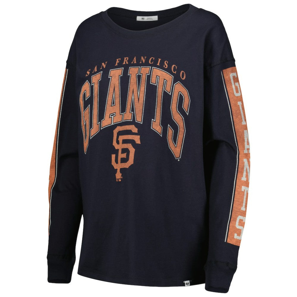 San Francisco Giants Women's Statement Long Sleeve T-Shirt Black | 47 brand