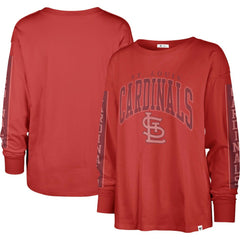 St. Louis Cardinals Women's Statement Long Sleeve T-Shirt Red | 47 brand