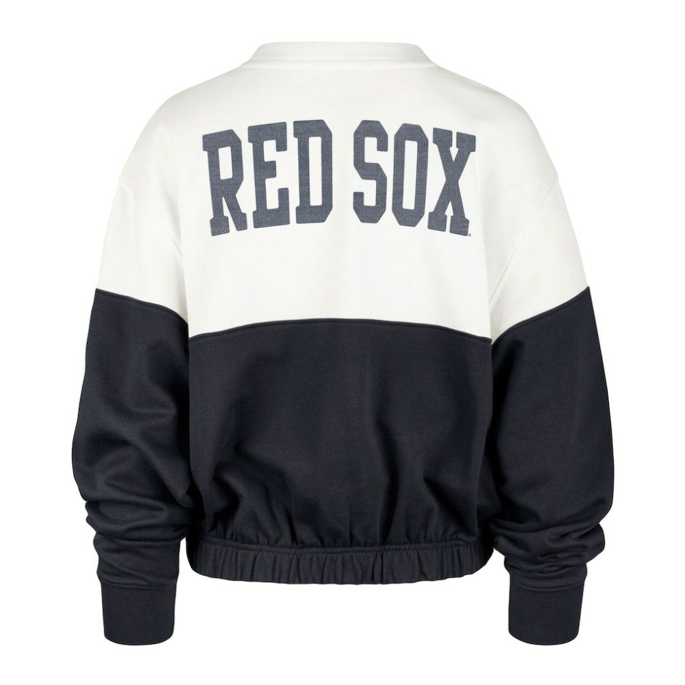 Boston Red Sox Women's Take Two Bonita Pullover Sweatshirt White/Navy | 47 brand