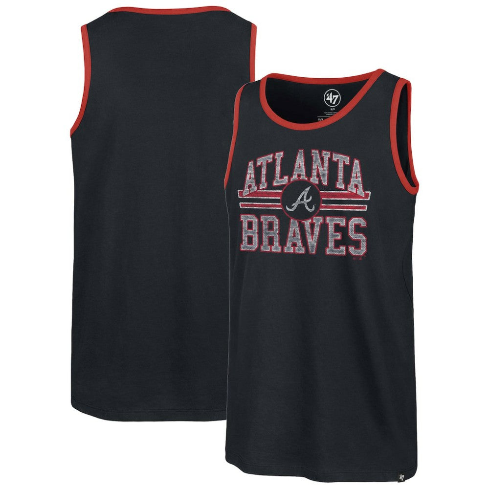 Atlanta Braves Winger Franklin Tank Top Navy | 47 brand