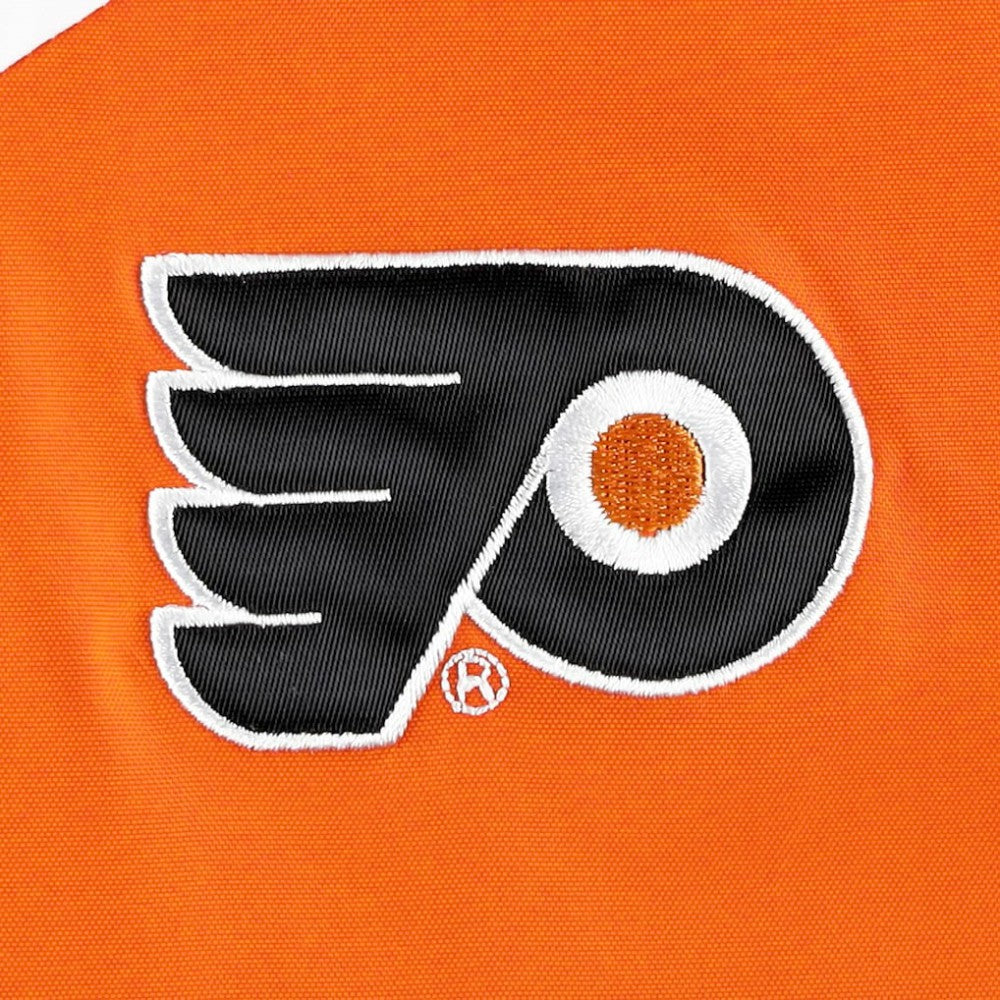 Philadelphia Flyers Tommy Hilfiger Women's Staci Half-Zip Windbreaker Jacket Orange/Black