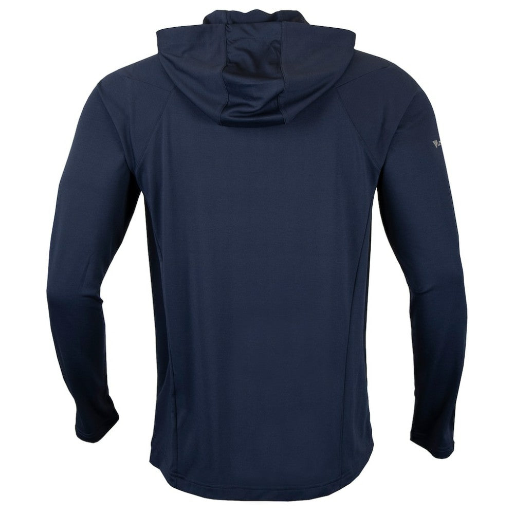 Minnesota Twins Levelwear Zander Insignia Core Quarter-Zip Pullover Hoodie Navy
