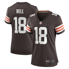David Bell Cleveland Browns Women's Game Jersey - Brown