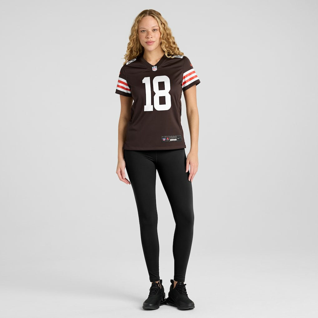 David Bell Cleveland Browns Women's Game Jersey - Brown