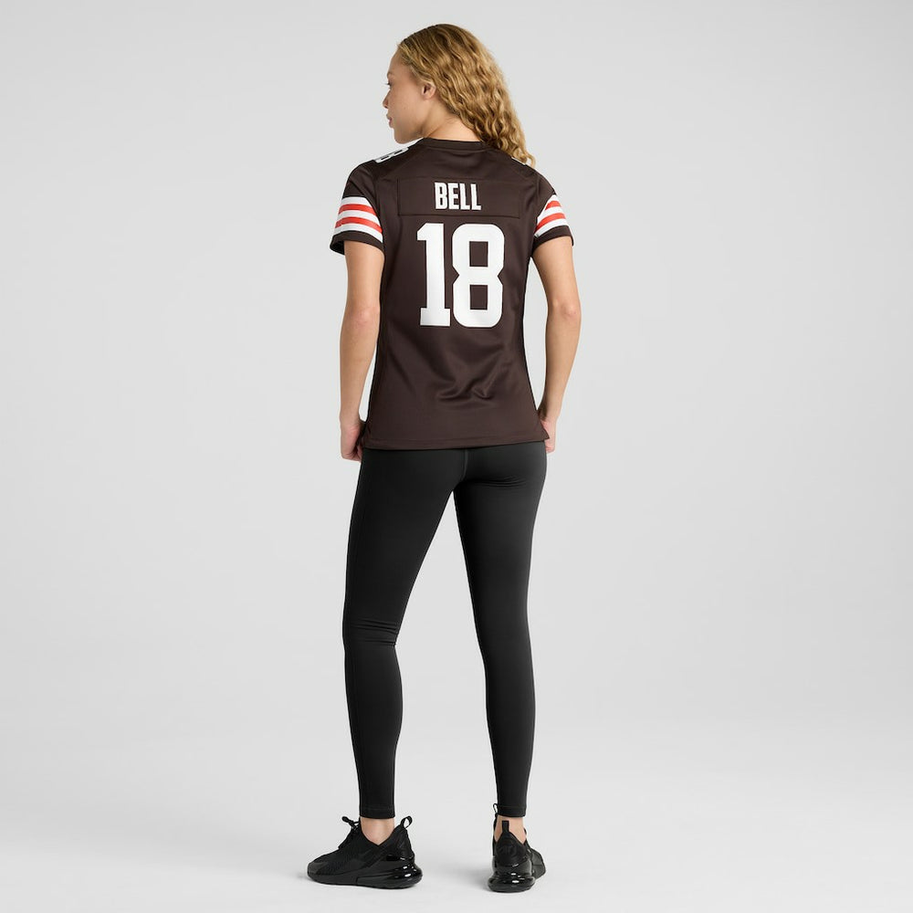 David Bell Cleveland Browns Women's Game Jersey - Brown
