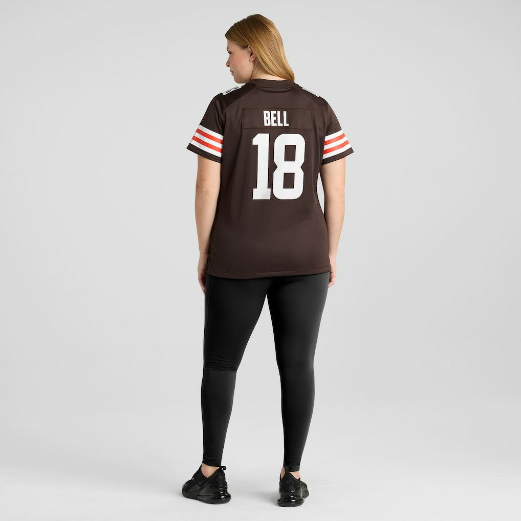 David Bell Cleveland Browns Women's Game Jersey - Brown
