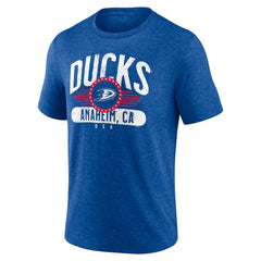 Anaheim Ducks Badge of Honor Tri-Blend T-Shirt Royal