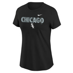 Chicago White Sox Girls Youth Let's Go T-Shirt Black
