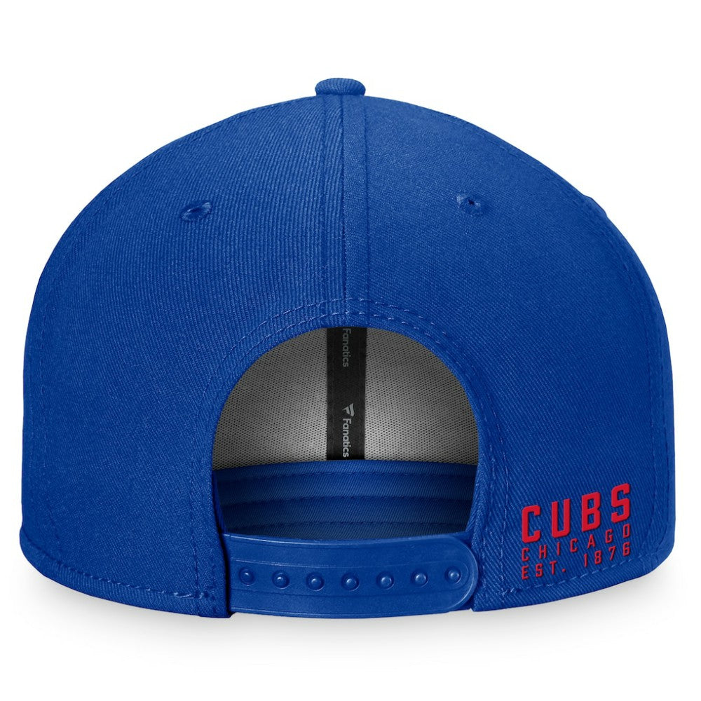 Chicago Cubs Fundamental Shadow Snapback Hat Royal