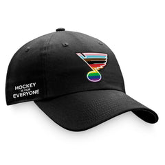 St. Louis Blues Fanatics Team Logo Pride Adjustable Hat Black
