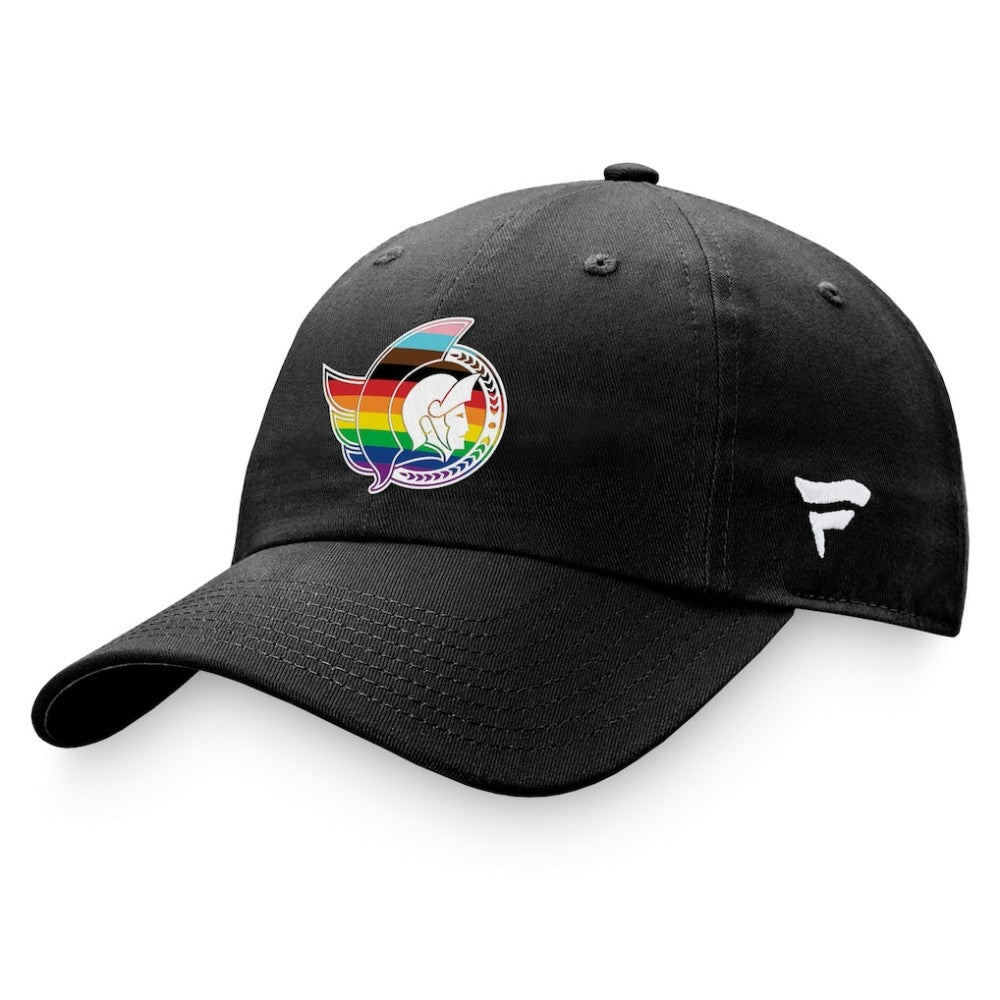 Ottawa Senators Fanatics Team Logo Pride Adjustable Hat Black