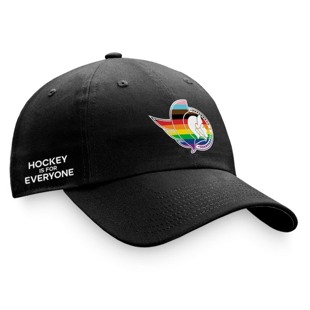 Ottawa Senators Fanatics Team Logo Pride Adjustable Hat Black
