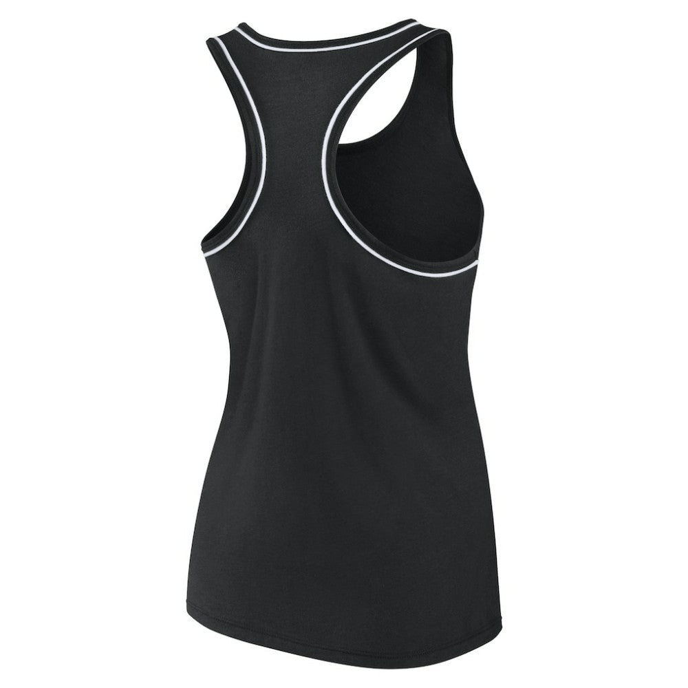 Pittsburgh Penguins Fanatics Women's Wordmark Logo Racerback Scoop Neck Tank Top Black
