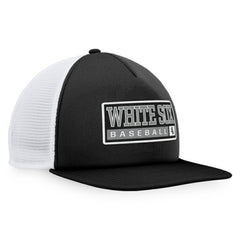 Chicago White Sox Majestic Foam Trucker Snapback Hat Black/White