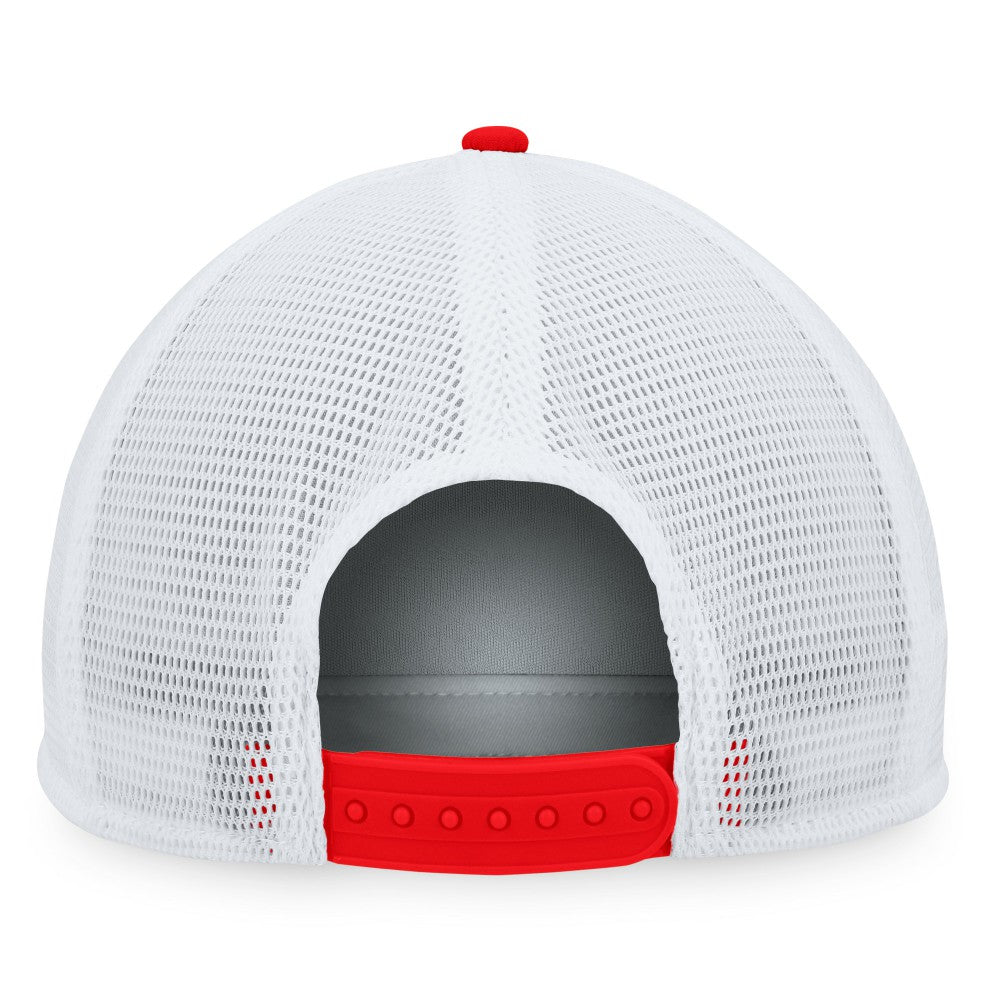 Los Angeles Angels Majestic Foam Trucker Snapback Hat Red/White