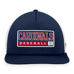 St. Louis Cardinals Majestic Foam Trucker Snapback Hat Navy/White
