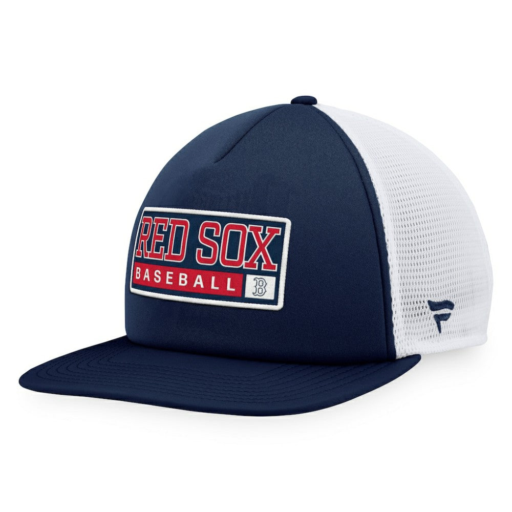 Boston Red Sox Majestic Foam Trucker Snapback Hat Navy/White