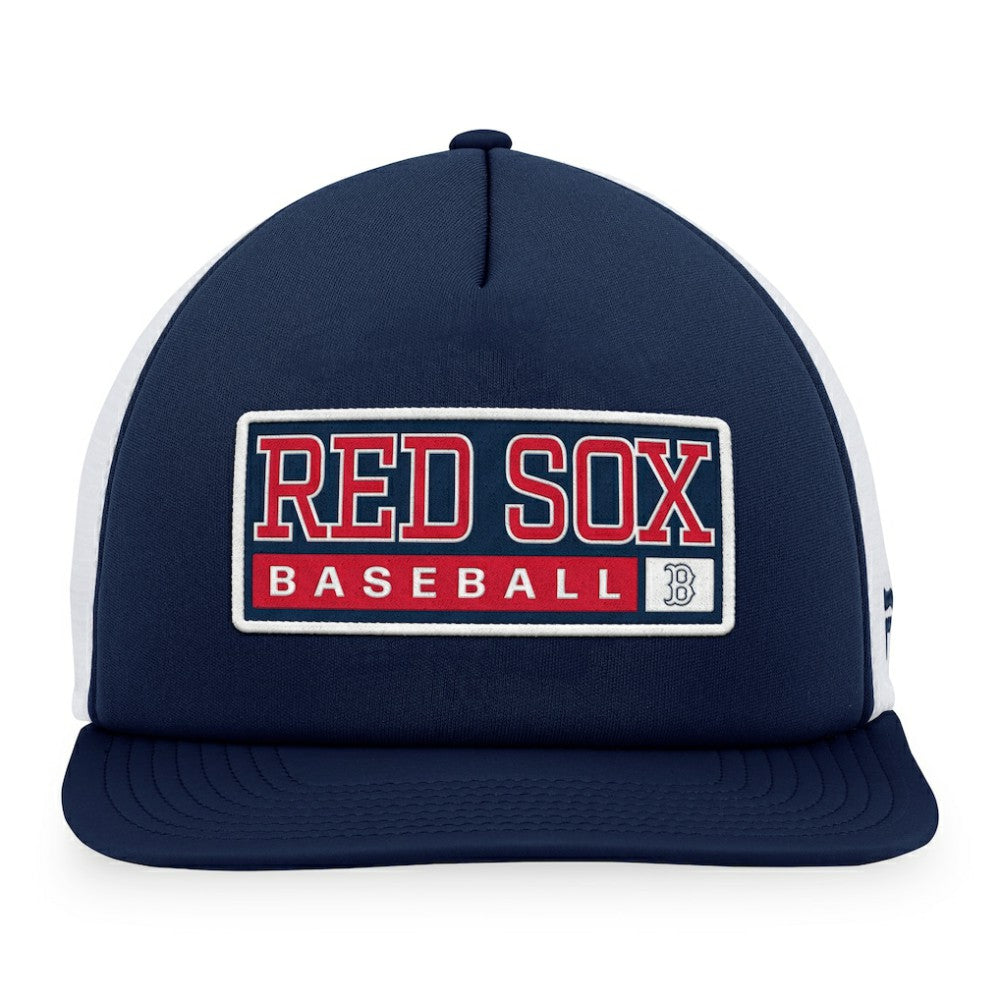 Boston Red Sox Majestic Foam Trucker Snapback Hat Navy/White