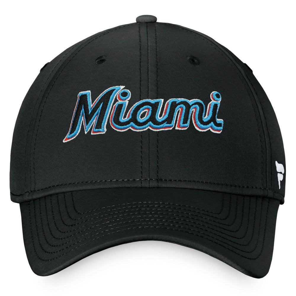 Miami Marlins Core Flex Hat Black