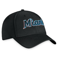 Miami Marlins Core Flex Hat Black