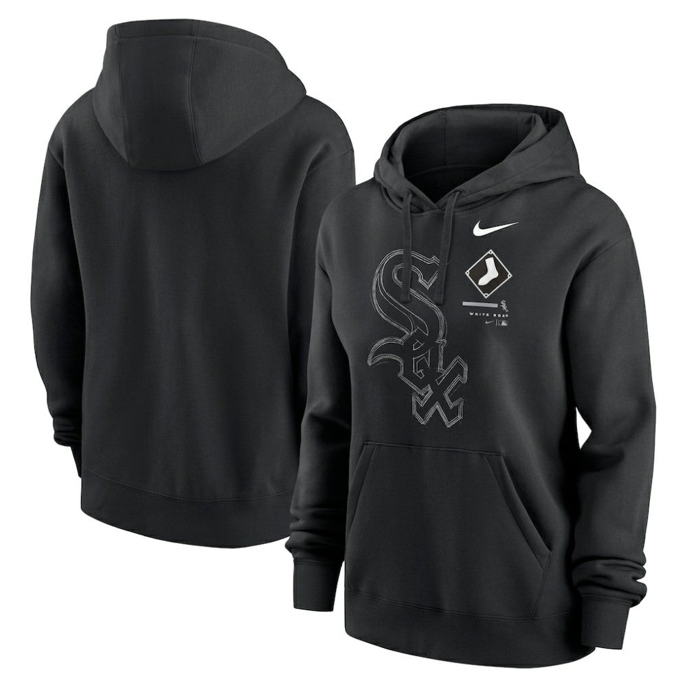 Chicago White Sox Women's Big Game Pullover Hoodie Black | Nike