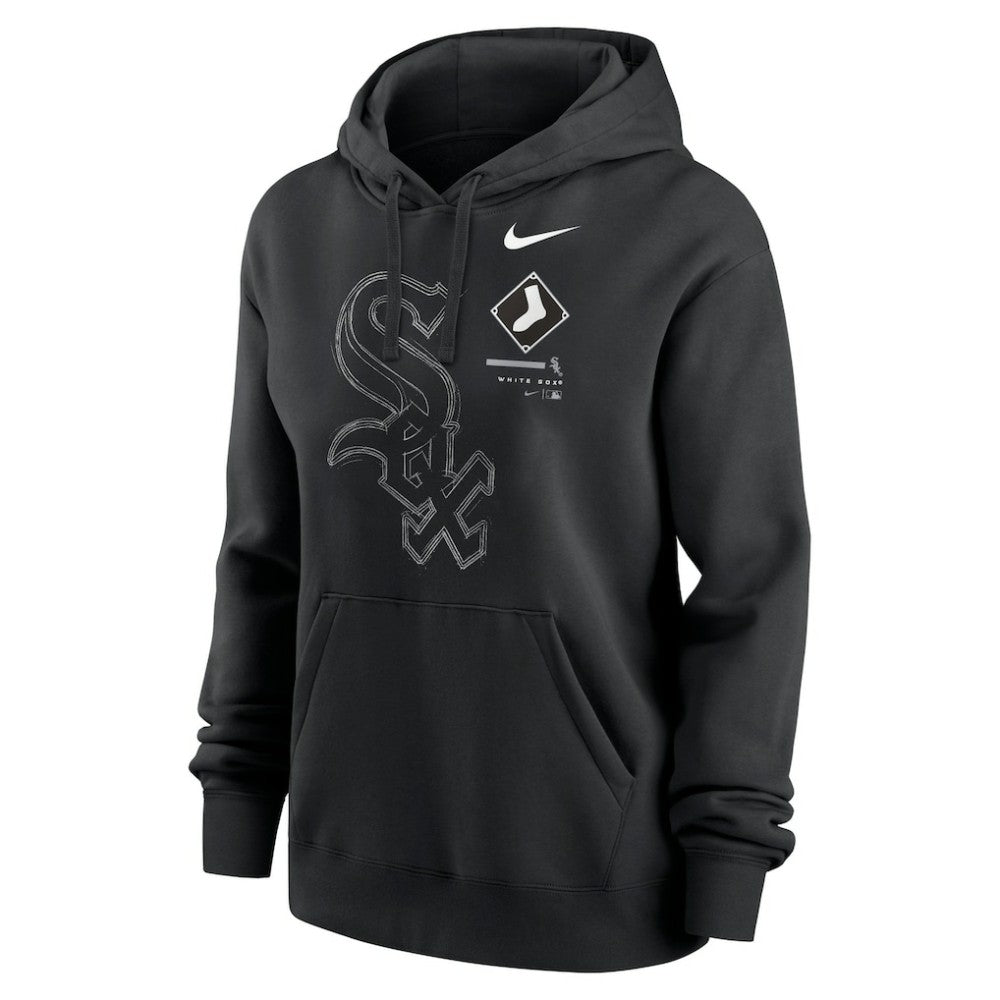 Chicago White Sox Women's Big Game Pullover Hoodie Black | Nike
