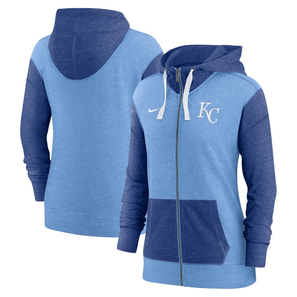 Kansas City Royals Women's Full-Zip Hoodie Light Blue | Nike