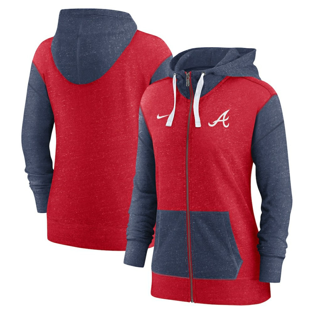 Atlanta Braves Women's Full-Zip Hoodie Red | Nike