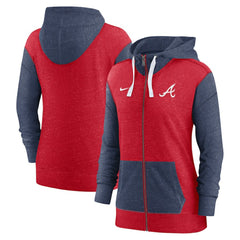 Atlanta Braves Women's Full-Zip Hoodie Red | Nike