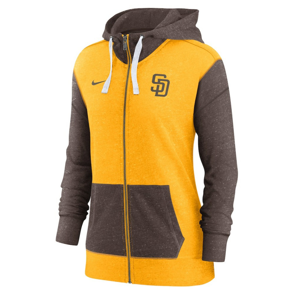 San Diego Padres Women's Full-Zip Hoodie Gold | Nike